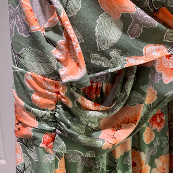 L L Bean 3X Women’s Dress Sleeveless floral cotton/viscose - Picture 3 of 7